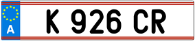 Trailer License Plate